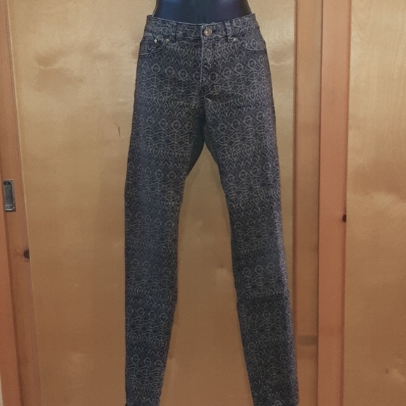 H&M Denim - H&M Slim fit patterned Jeans size 10